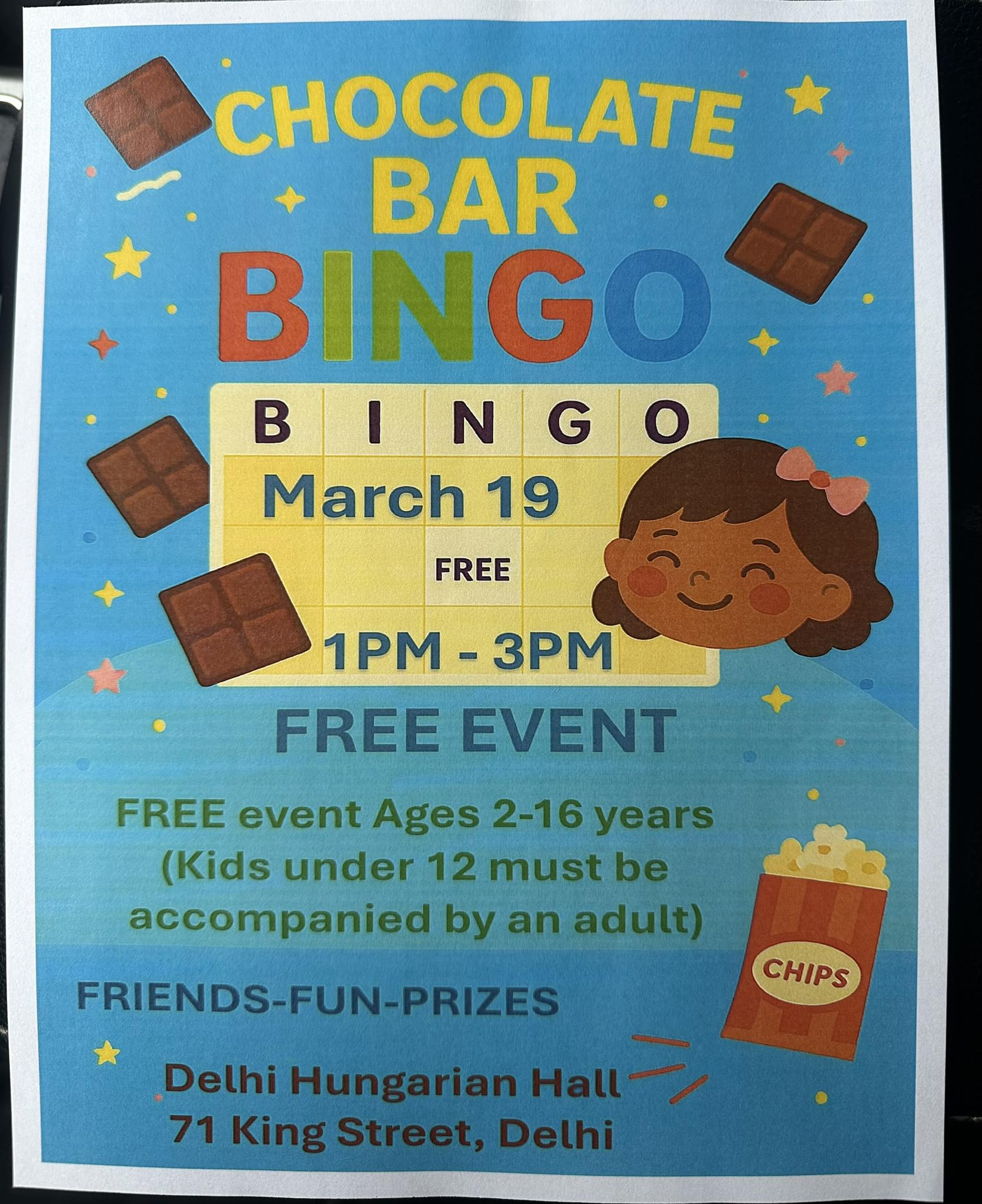 Chocolate Bar Bingo 2026 Chocolate Bar Bingo 2026